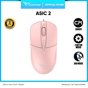 Mouse Kabel Alcatroz Asic 2 Wired USB Mouse 1600 CPI | Ergonomic Design with High Resolution Optical Mouse