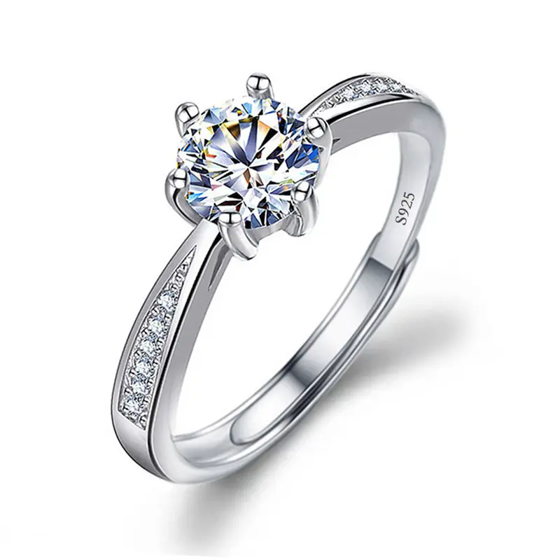 Delicate six-prong 1 carat ring Women's rings