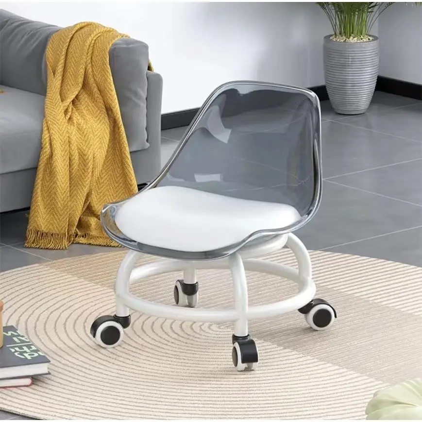 Small stool with wheels, toddler and children's stool, rotating universal wheel stool, children's chair, lazy chair, low stool, low chair