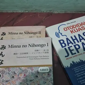 Paket 3 Buku Minna No Nihongo 1&2 | Otodidak Kuasai Bahasa Jepang BIRU