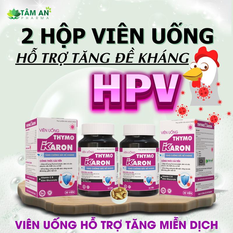 [2 HỘP HỖ TRỢ ĐÀO THẢI H.P/V] Viên Uống THYMOKARON Hỗ Trợ Tăng Miễn Dịch, Đề Kháng + Hỗ Trợ Quá Trình Cơ Thể Tự Đào Thải H.P.V