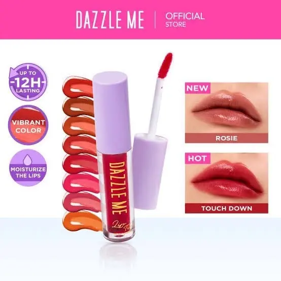 Dazzle Me Ink Licious Lip Tint Ringan Lembap Tahan Lama Lembut 2.5g