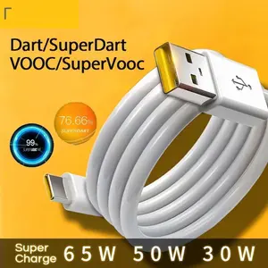 Kabel Data Type C Fast Charging Super DART VOOC 18W 20W 30W 33W 60W 65W 67W 80W 6,5A Cable Charger