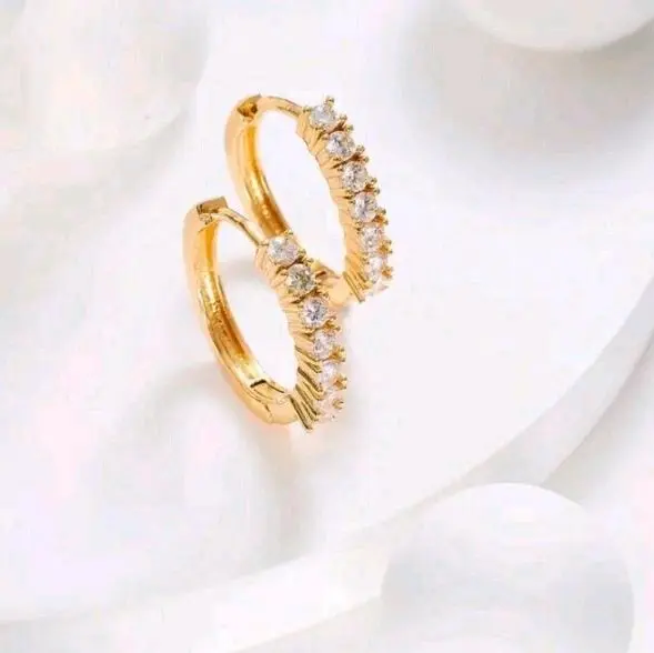 ANTING CLIP WANITA BARIS TERBARU GOLD TITANIUM ANTI LUNTUR