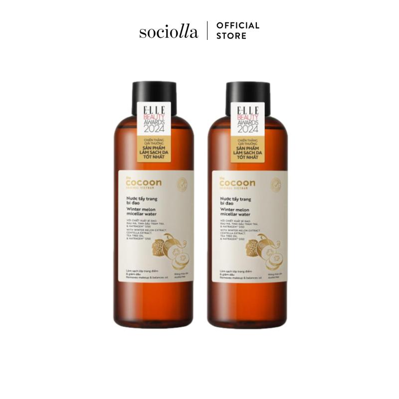 Combo 2 Nước Tẩy Trang Bí Đao Cocoon Winter Melon Micellar Water 500ml