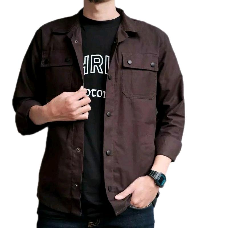 Kemeja Trucker Semi Parka Pria Cassual Premium Ready Ukuran S-XXXL 6