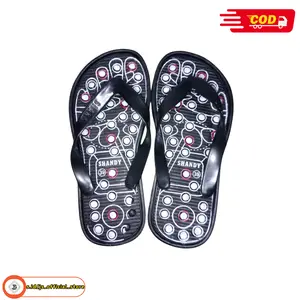 Shandy Sandal Jepit Refleksi Duri Besar Hitam Motif Warna Nyaman untuk Kaki Pria Desain Unik dan Nyaman SandalRematik SandalAkupuntur