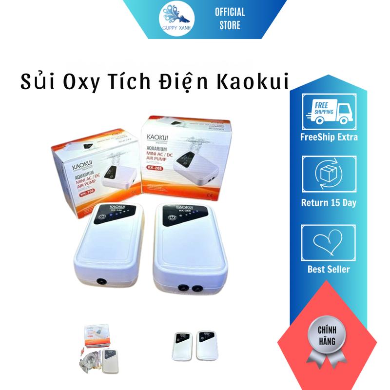 Máy sủi oxy TÍCH ĐIỆN 1 vòi 168 Và 2 Vòi 268 cho hồ cá