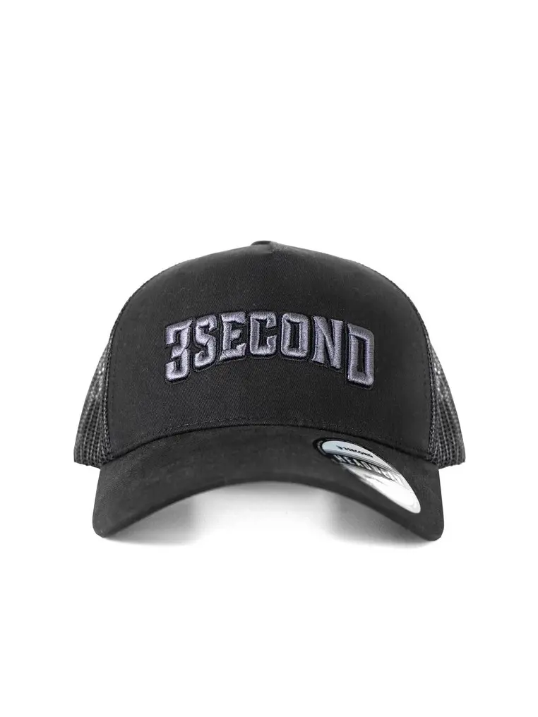 3Second Men's Trucker Hat Logo Script Detroit H051124 & H061124