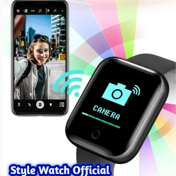 {FREE LM} Jam Tangan Pintar Android Digital Smartwatch Suport Bluetooth Notif Whatsap Telp Sms Music Kamera. Sensor Detak Jantung,ANTI AIR 3