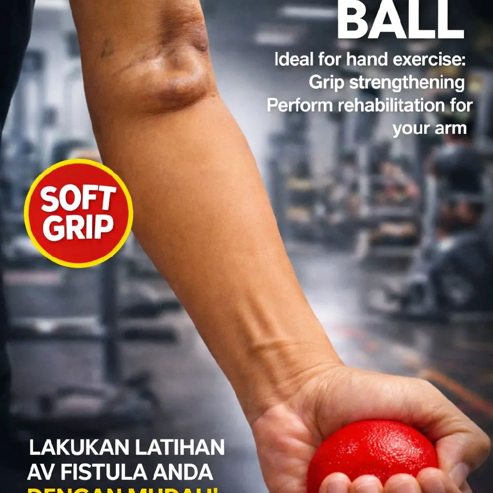 Bola Pelatihan Tagan Soft Grip untuk Cymino Cepat Matang Hemodialisa Berkualitas Latihan Fistula Mudah