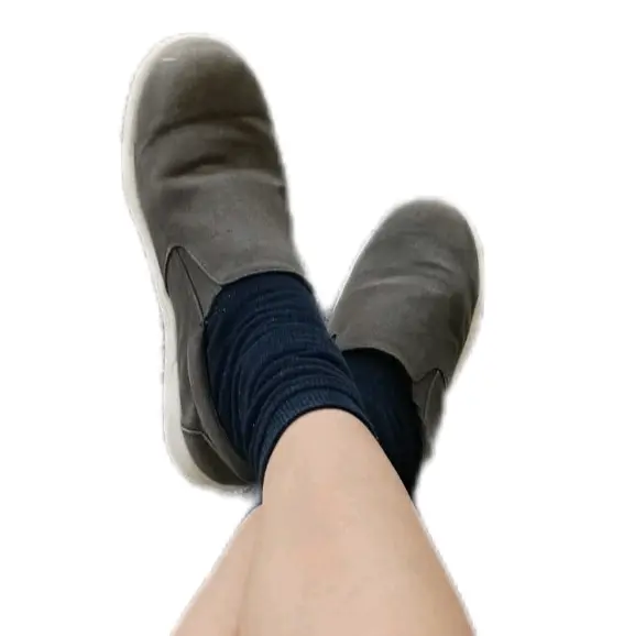 Anion Negative-ion Healthcare Unisex MEN RIB SOCKS 5 Plain colours 24-26cm Navy Blue Ash grey Black Casual Menswear Fabric Health Soft Breathable Comfortable