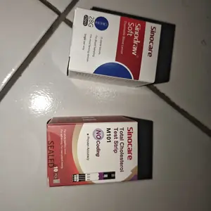 Strip Sinocare Alat M101 – GCU Alat Cek 3in1 Cek Gula Darah, Kolesterol & Asam Urat No Coding Tes 3 1 diabetes strips set lengkap cholesterol band