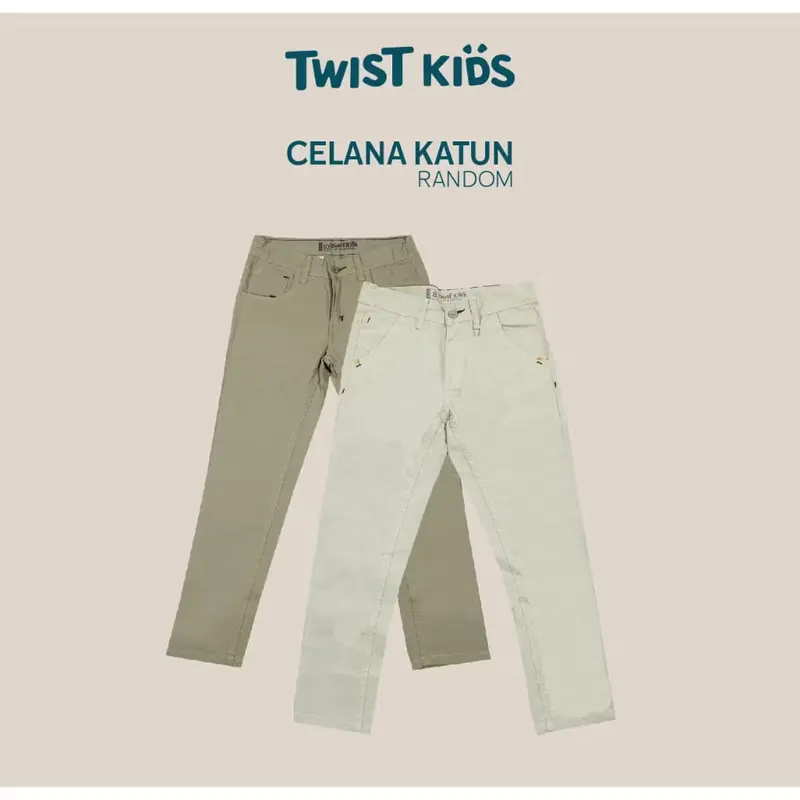 Twist Kids - HARGA SPESIAL Celana Panjang Anak Laki-Laki Bahan Katun dan Jeans Model Random 3