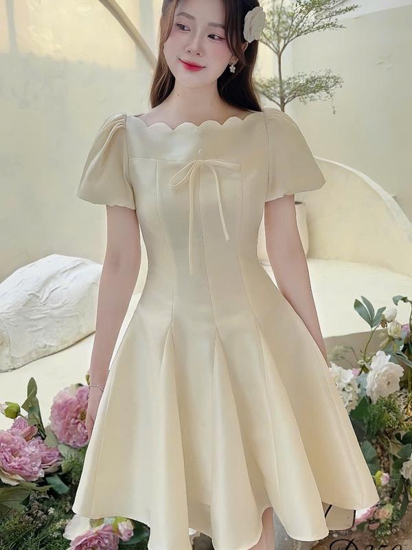   Đen Kem  Váy BIGSIZE  50-120kg  sang trọng thanh lịch hack dáng đi tiệc được may 2 lớp tỉ mỉ- Ú XINH STORE   Đen Nữ Dress -D250  Tafta Tùng Xoè Tròn   