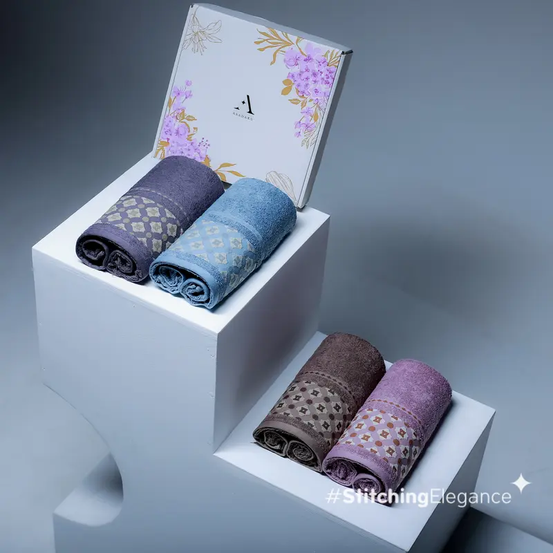 Morning Whistle Sada - Handuk Bordir Couple Elegan untuk Seserahan Pernikahan, Hadiah, Hampers – Desain Custom, Lembut, Menyerap Air, dan Cepat Kering 0