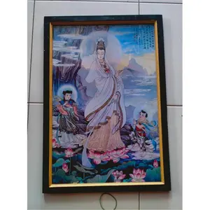 Tergacor lukisan cetak digital printing Dewi Kwan in plus figura uk65*45 Terbaik