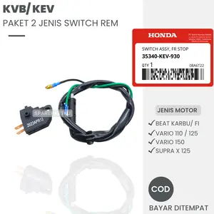 (KVB/KEV)  PAKET 2 JENIS SWITCH REM KANAN + KIRI BEAT KARBU/ FI, VARIO 110/ 125/ 150, SUPRA X 125