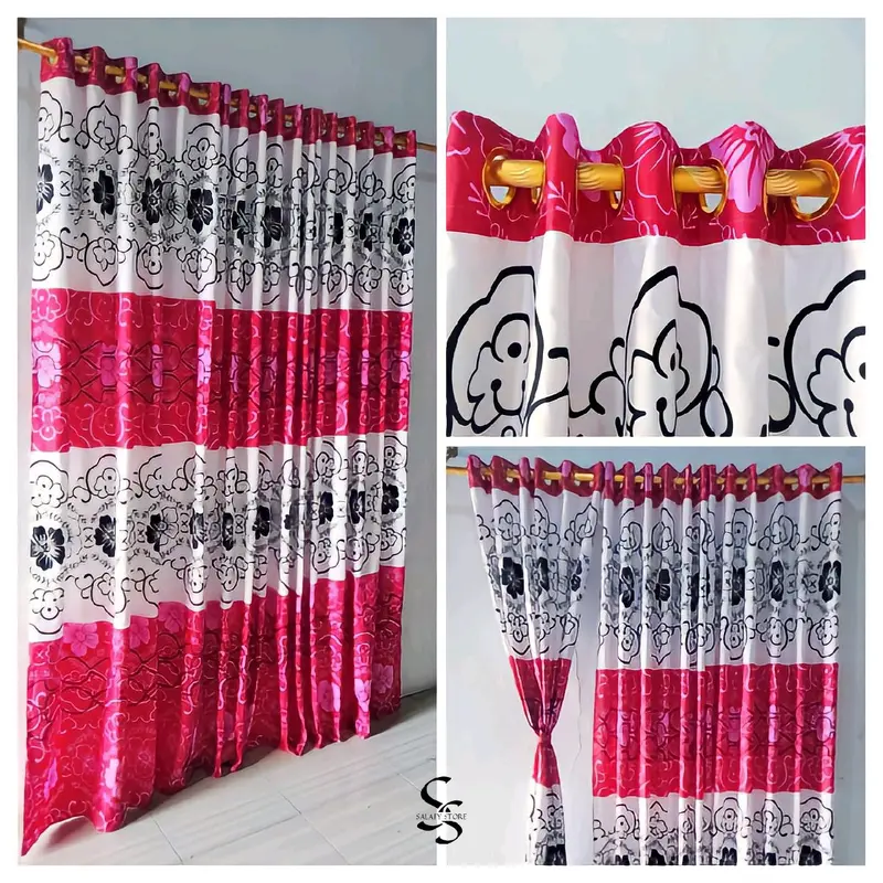 Gorden pintu/jendela smoking 12 ring ukuran 110×220 cm 1