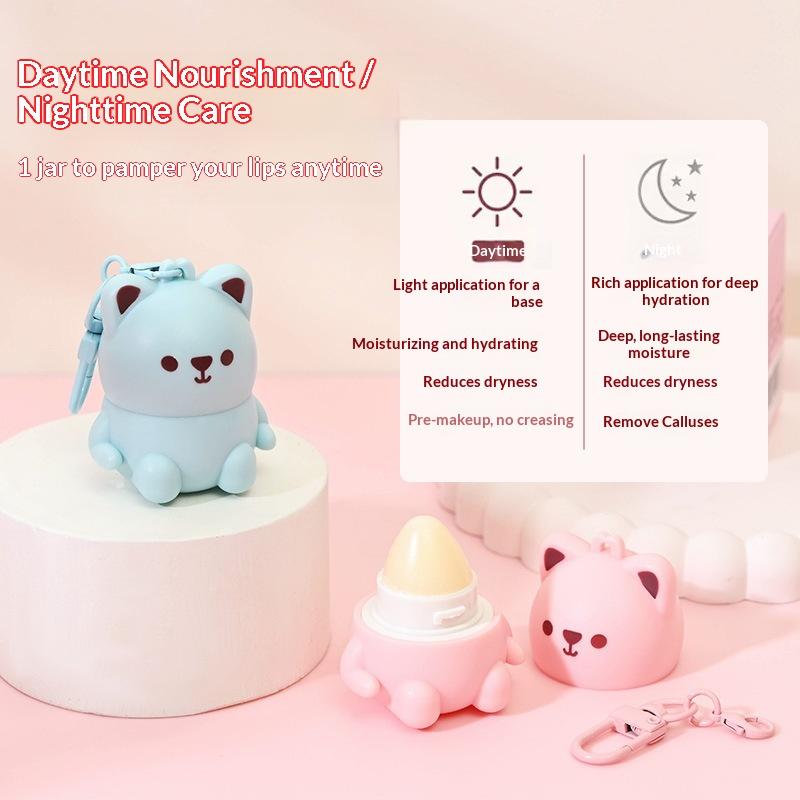 Son dưỡng môi hình gấu dễ thương, dưỡng ẩm và làm mềm môi hiệu quả