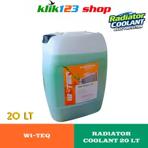 Air radiator WI-TEQ Basic Protection 20 Lt / cairan pendingin / radiator coolant / Formula terbaru Des 2024-Tutup berhologram Engine Car, Motor