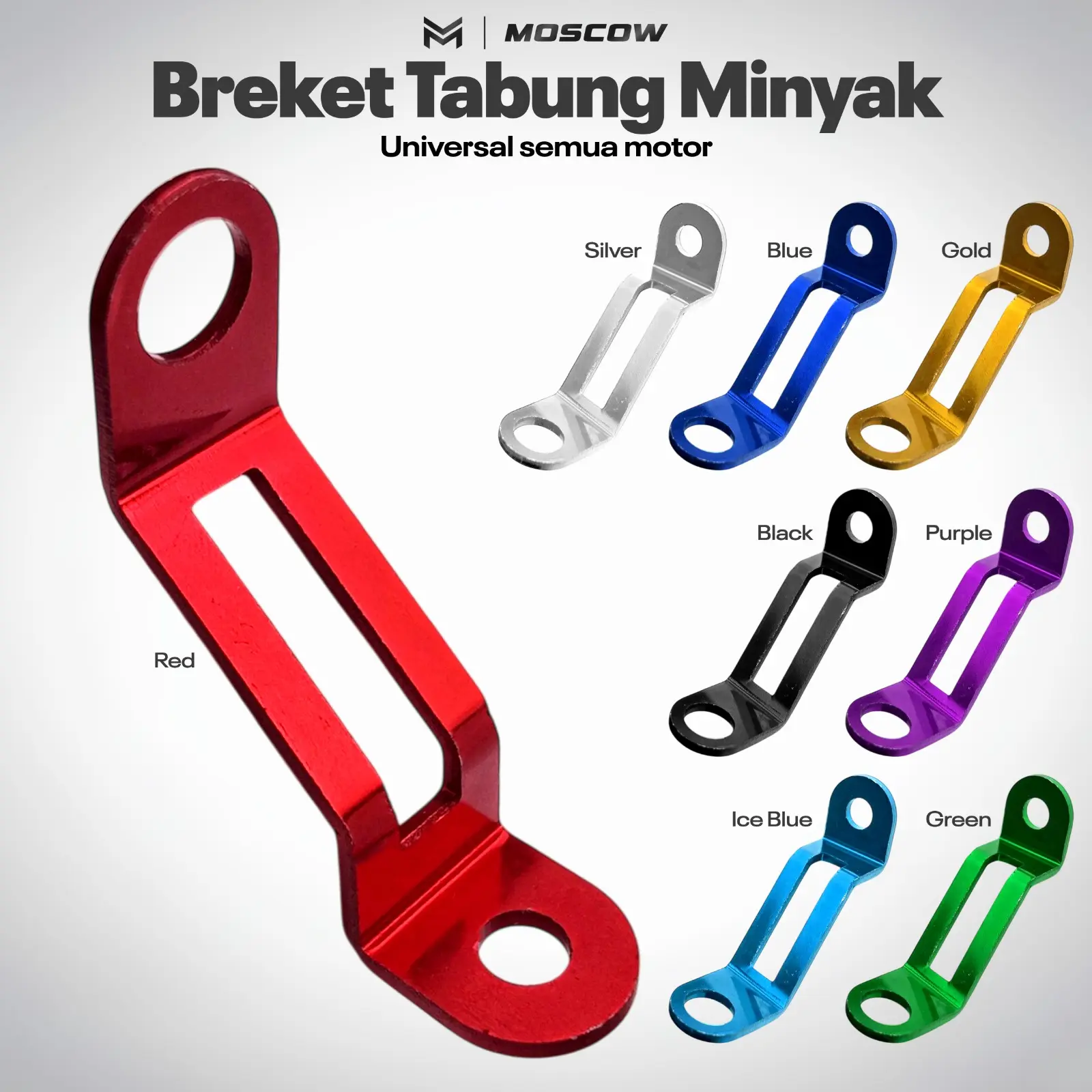 BREKET TABUNG MINYAK REM BRACKET DUDUKAN TABUNG MASTER REM BREKET TIANG BOTOL MINYAK TEBAL 2MM UNIVERSAL VARIO BEAT MIO AEROX JUPITER MX F1ZR  FINO SCOOPY GENIO VIXION RX KING MX KING NINJA CRF CBR DLL