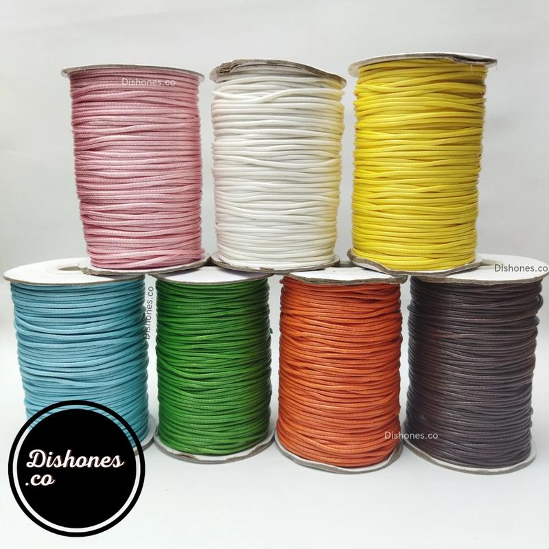 (PER METER) 1.5mm Tali Warna Warni / Tali 1,5mm Pembuatan Gelang / Tali Korea Anti Air / Tali Meronce 0