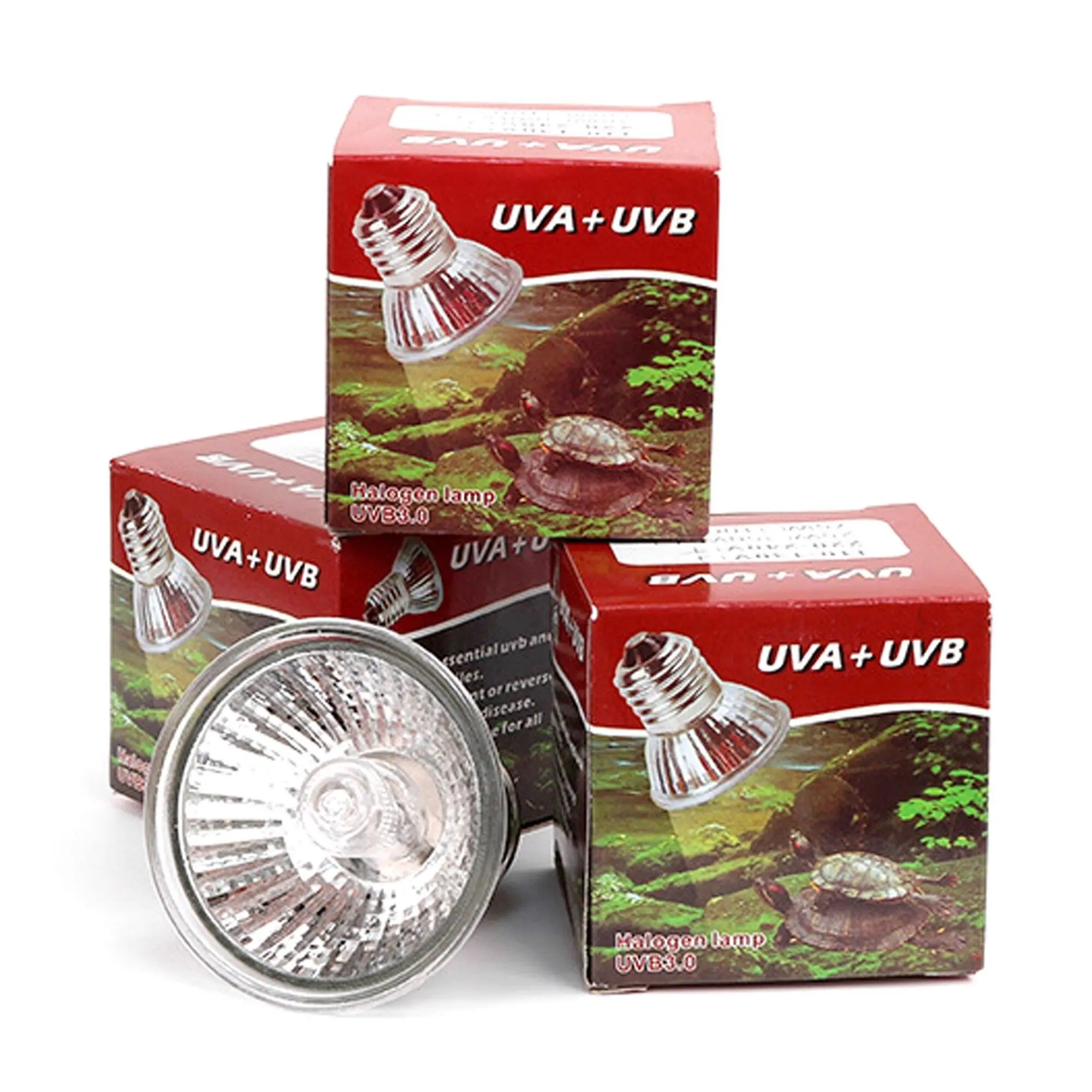 Lampu Reptil UVA UVB Kura Kura Iguana 25W 50W dan 75W