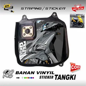 sticker tangki mio simple terbaru capur motifnya vinyil sticker