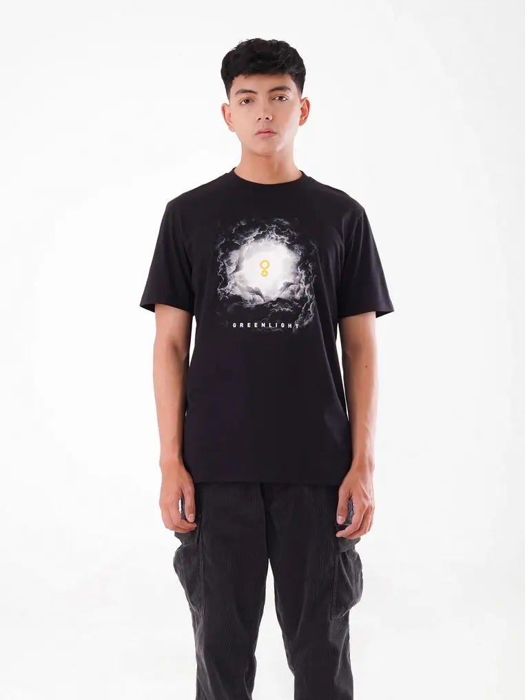Greenlight Kaos Pria Lengan Pendek Katun Clouds OL-231223