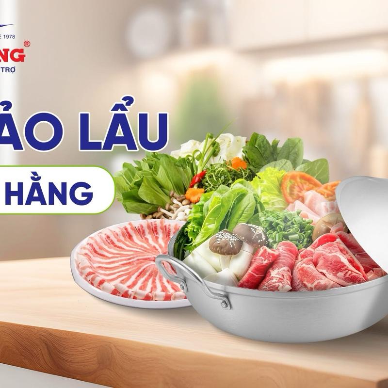  CHẢO LẨU - CHẢO KHO Nhôm Cao Cấp KIM HẰNG   size 16 -18-20-22-24-26   