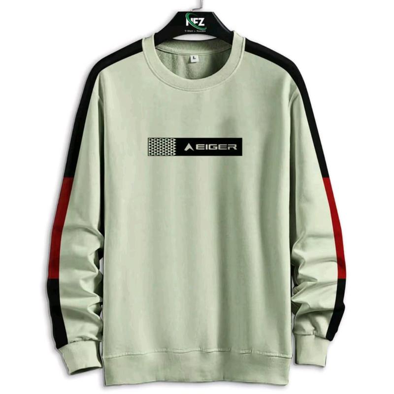 sweater pria wanita jumbo size sampai 7XL Fleece Crewneck Hoodie Nyaman Tebal Distro Sablon Zipper Panjang 6