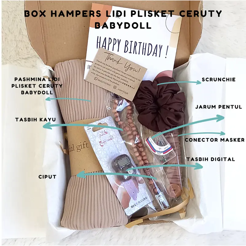 HAMPERS HIJAB/ KADO/HADIAH BUAT CEWEK Hadiah 2
