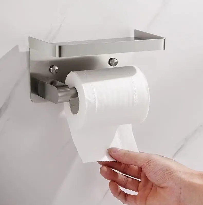 GUANJIE - Tempat Tissue Roll Stainless SUS 304 /Tempat Tissue Toilet Gulung Stainless 1