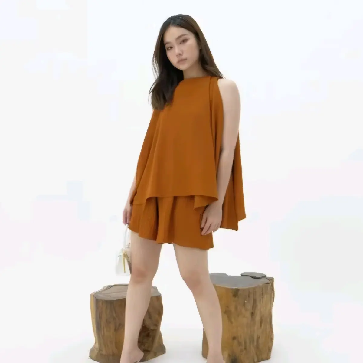 Viona One Set Home Wear 2 in 1 casual airflow Crinkle
