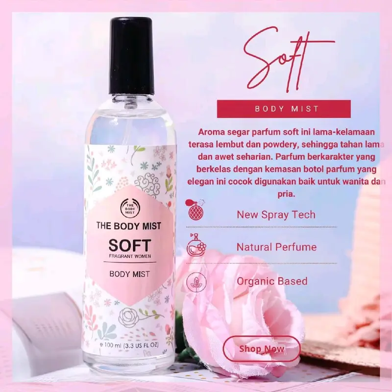 Parfume Body Body 100 ml Eau de Parfum Unisex Ketahanan 3-6 Jam Besst  Seller Perfume Soft - Main Image
