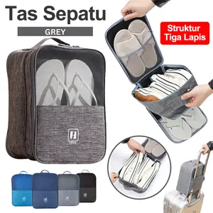 Tas Sepatu Travel 3-in-1 | Tahan Air, Debu & Jamur - Kain Oxford Berkualitas Tinggi