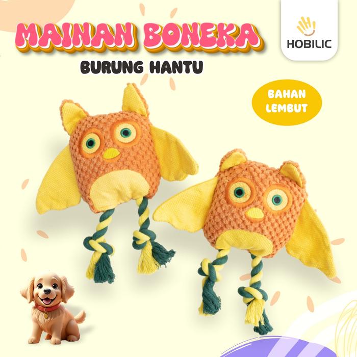 Gambar Hobilic Mainan Boneka Gigit Anjing Plush Squeaky Pet Toys Bunyi Model Burung Hantu dari Hobilic Kota Administrasi Jakarta Pusat Tokopedia