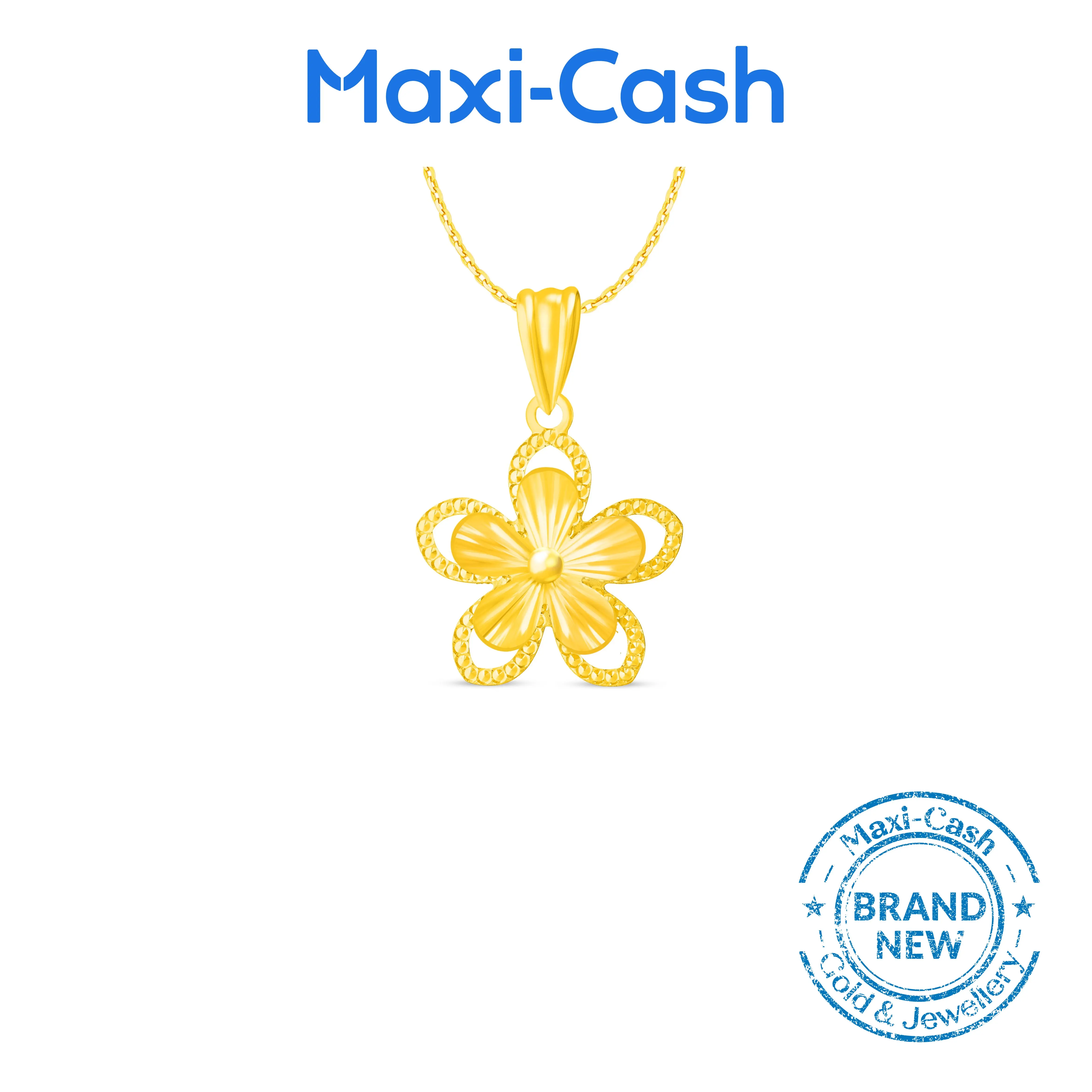 Floral Pendant in 916 Gold