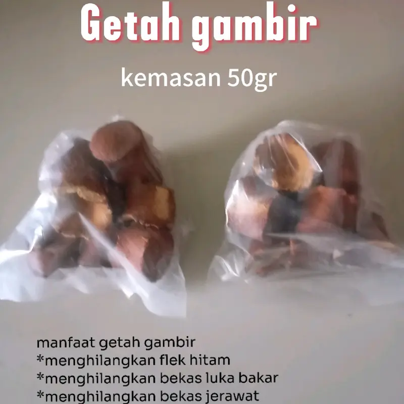 Getah Gambir untuk Menghilangkan Flek Hitam dan Bekas Luka Bakar - Kemasan 50gr - Wajah 6