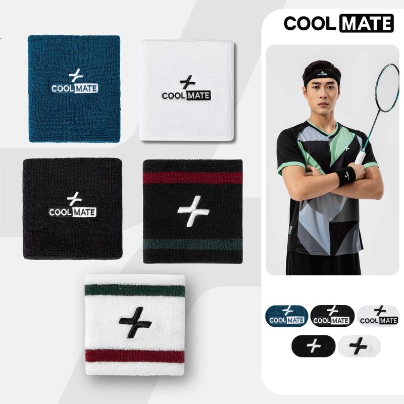 Wristband thể thao unisex nam nữ, Băng cổ tay chặn mồ hôi - Coolma
