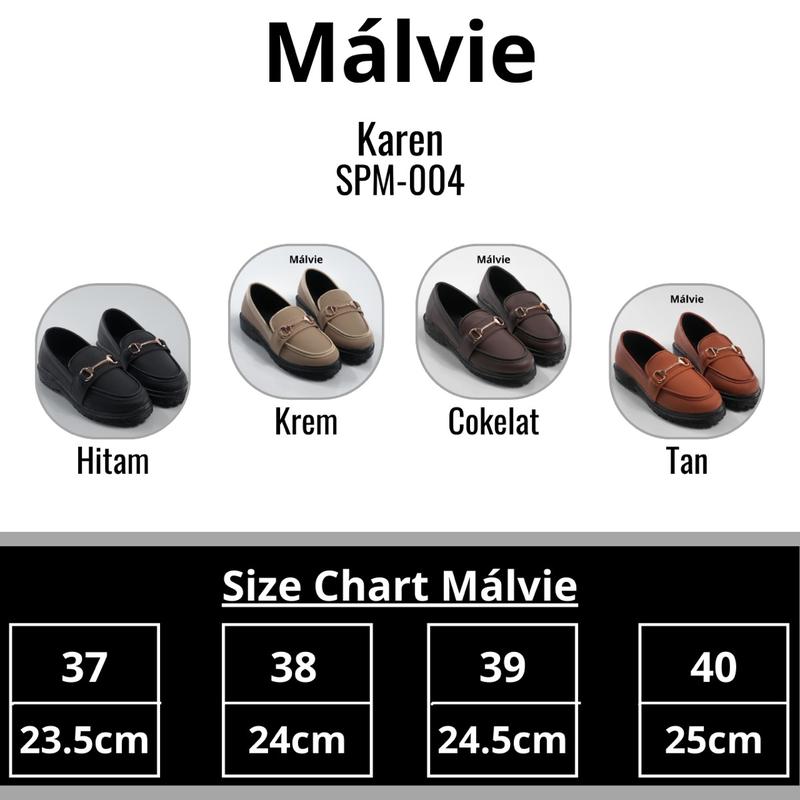 Malvie Karen SPM-004 Sepatu Docmart Wanita / Loafers Wanita 2