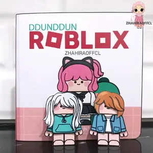 paper doll house ROBLOX DINO mainan edukasi anak bisa bongkar pasang boneka kertas Toys