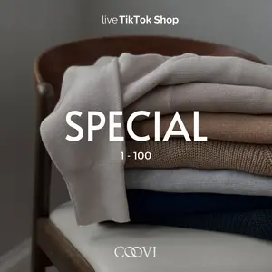 COOVI Special Atasan Produk Atasan Kemeja Knit Campur Model