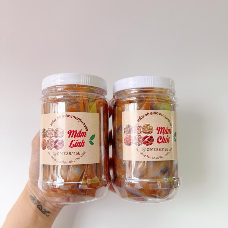 Combo 2 hủ mắm Linh và mắm Chốt trọng lượng 1000g.. 500g linh con+ 500g chốt ..dùng để kho nấu lẩu mắm. Ăn kèm cơm nóng . Bún rau sống..Food nước sốt Chua cay