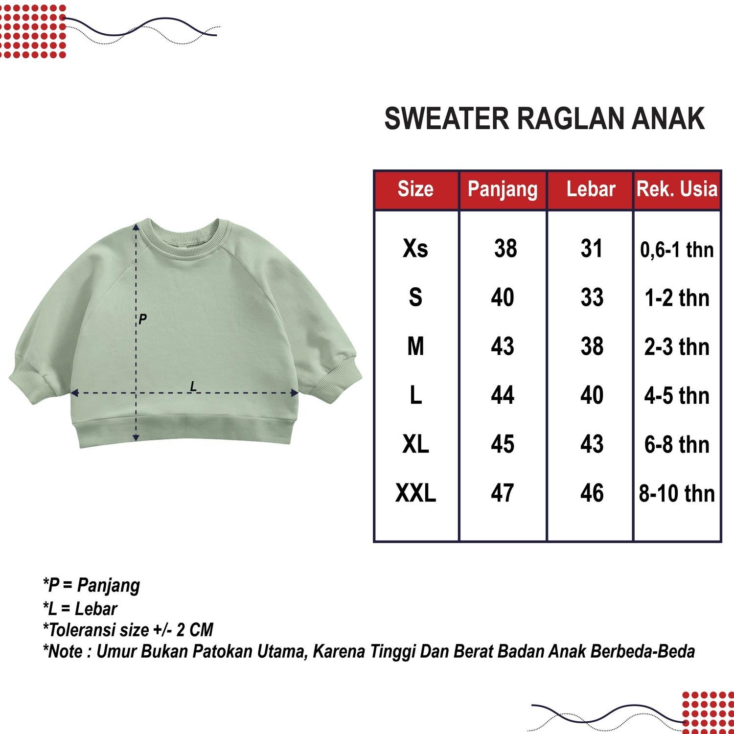 Sweater nama anak bordir nama anak dan bayi switer bordir custom model raglan lucu dan murah Hoodie Fashion