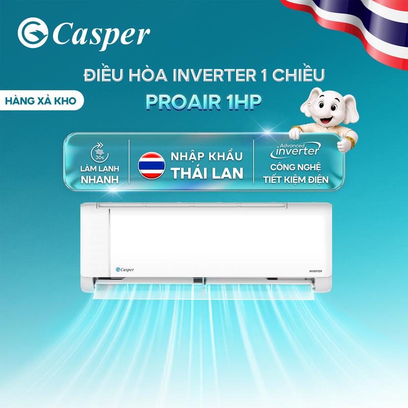 Máy lạnh/ Điều hòa Casper Inverter ProAir 1 chiều 1HP/ 1.5HP - Q