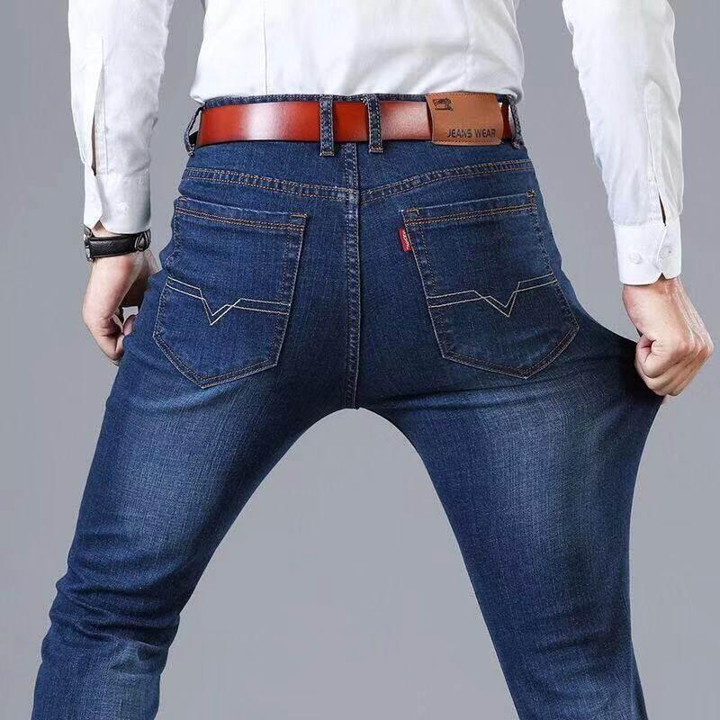Quần Jean Co Giãn Thẳng Cho Nam, Quần Thường Ngày, Chống Mài Mòn, Tất Cả Menswear Pants Có Túi 2