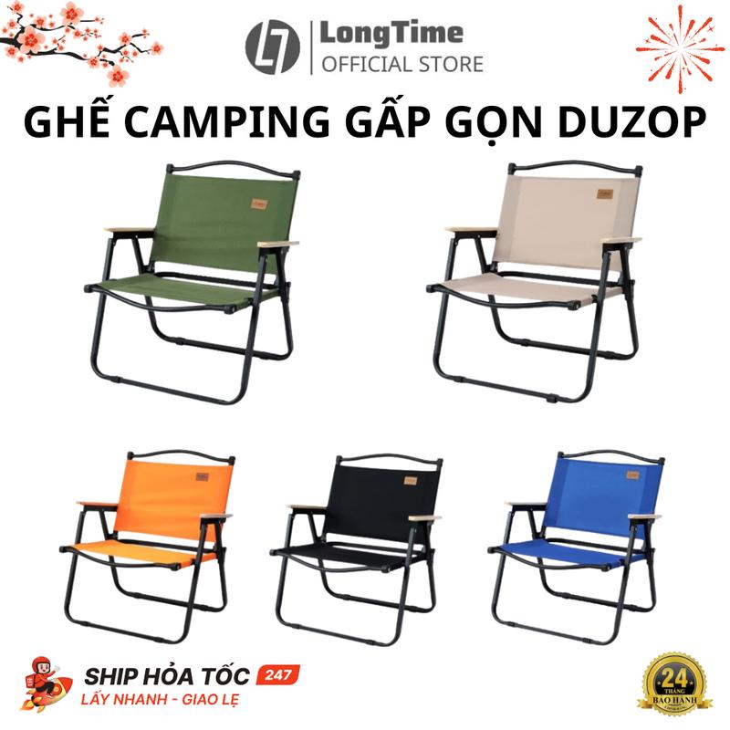 Ghế Camping Gấp Gọn DUZOP LONGTIME Gấp Gọn Có Tay Vịn Chịu Lực Hợp Kim Chống Gỉ…