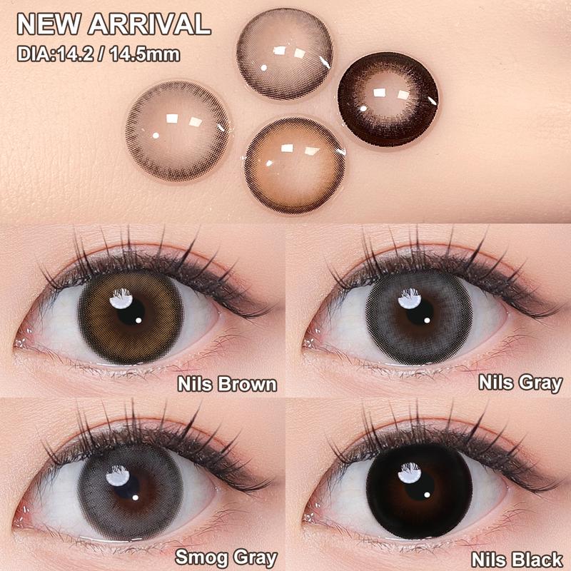 Product Introduction of 【New & Normal】Magister Softlens DIA 14.2/14.5mm Cokelat Natural Nils Brown Lens Kontak Minus 0.00~-6.00 Abu-abu Ocean Smog Gray Lensa with Case 16